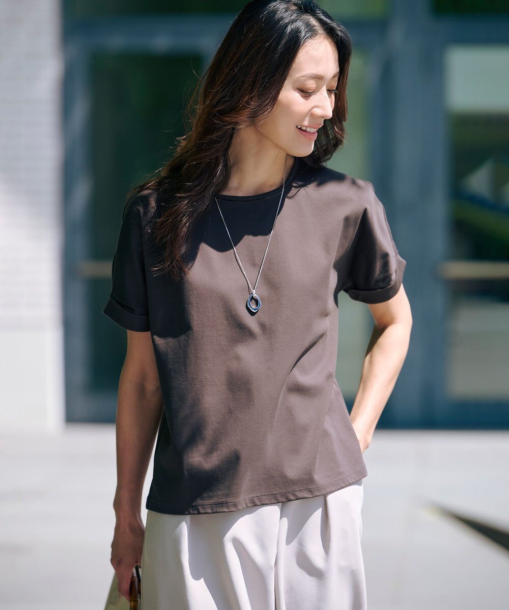 J.PRESS LADIES S 【WEB限定カラーあり・洗える】コットンスムース ハシゴレース カットソー 