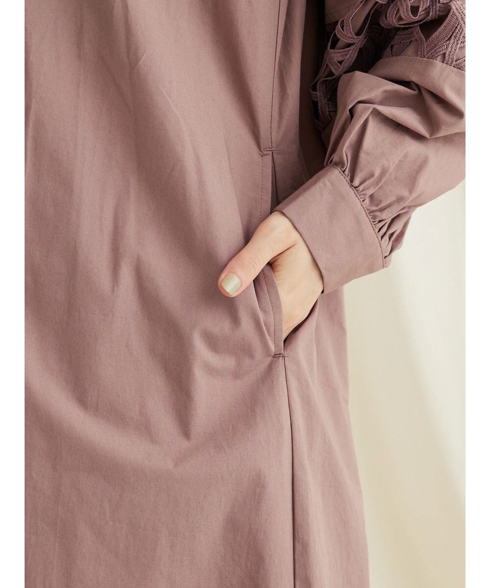 CRAFT STANDARD BOUTIQUE 袖レース使いワンピース 