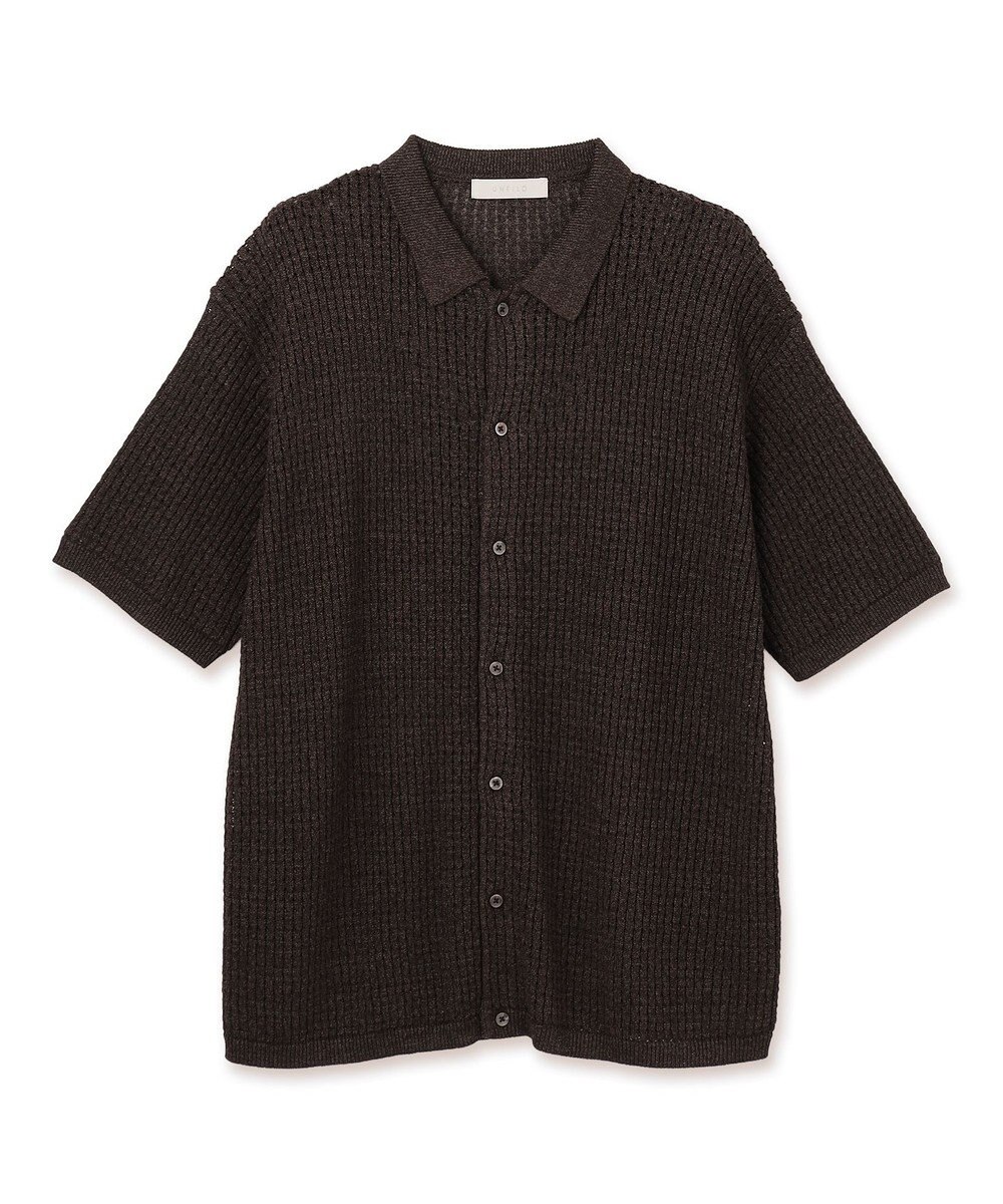 UNFILO MENS 【接触冷感】ドライタッチ メッシュニットシャツ 