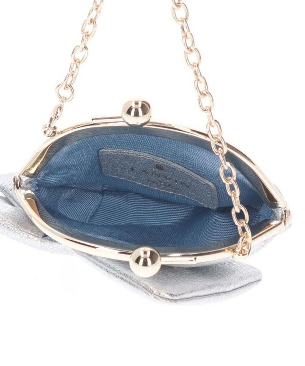 LANVIN en Bleu オリオン リボン口金小銭入れ 