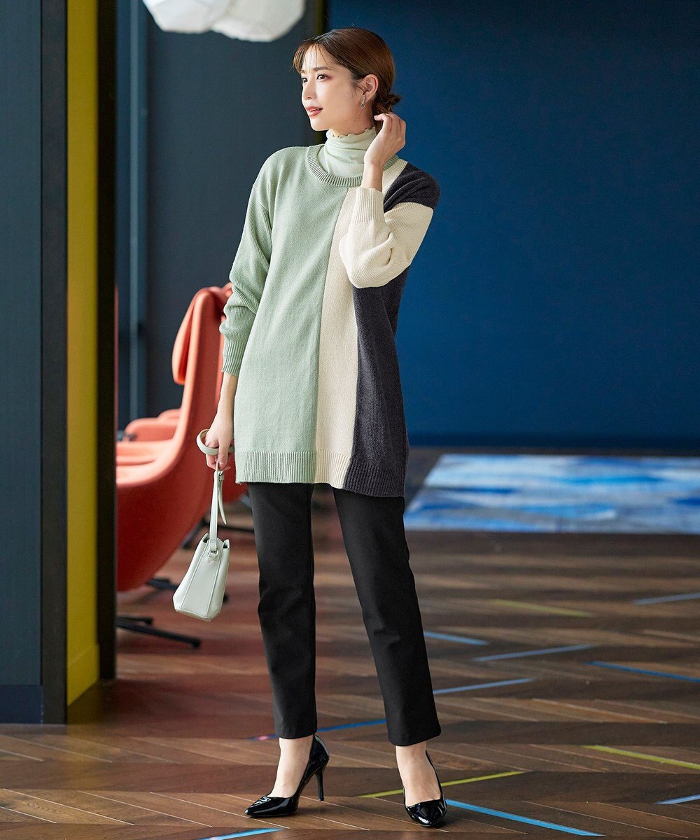 Tiaclasse 【安田美沙子さん着用・新色追加・日本製】すふれ起毛ストレートパンツ 