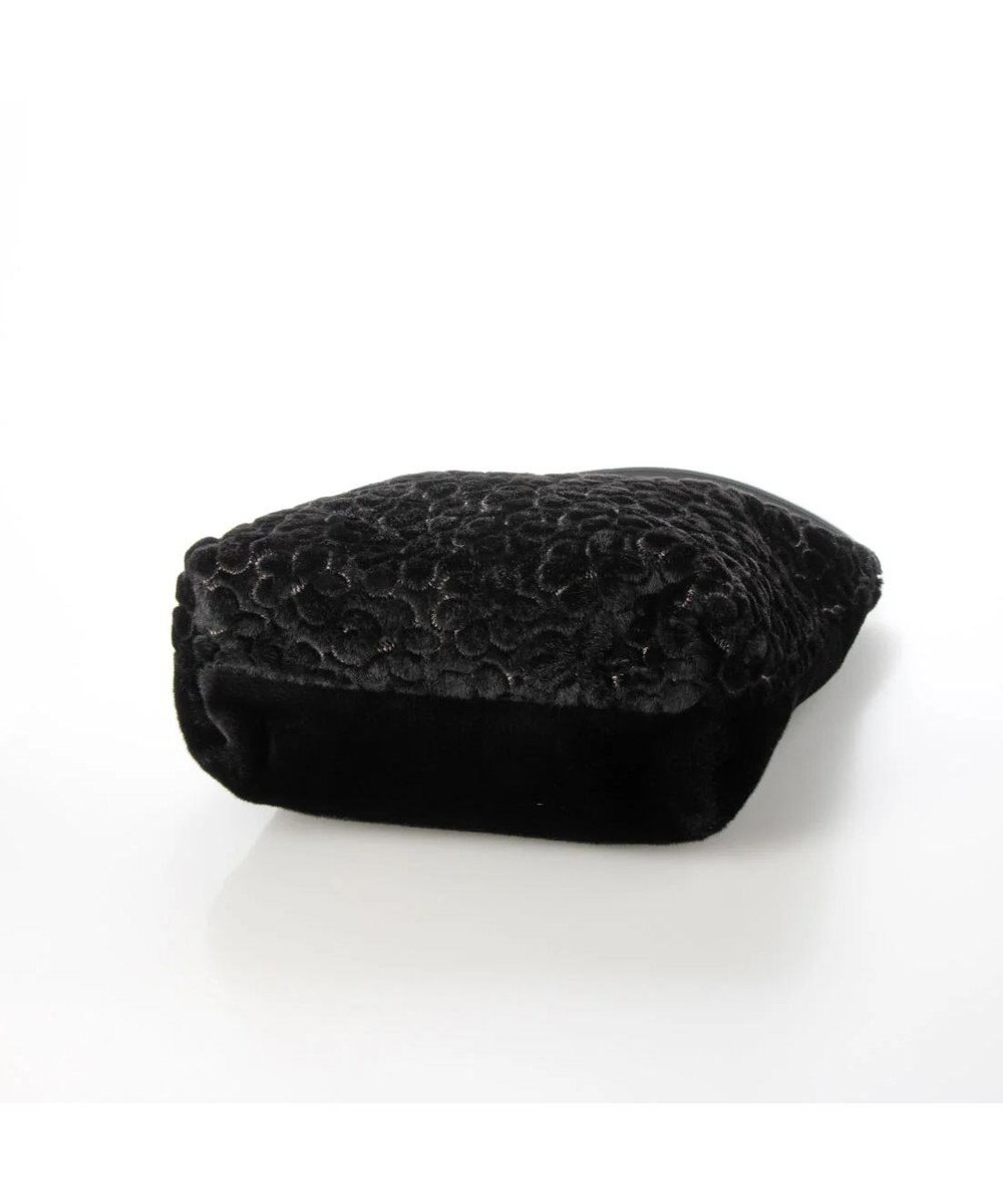 UNBILLION cachecache 花刺繍エコファーワンハンドルバッグ 