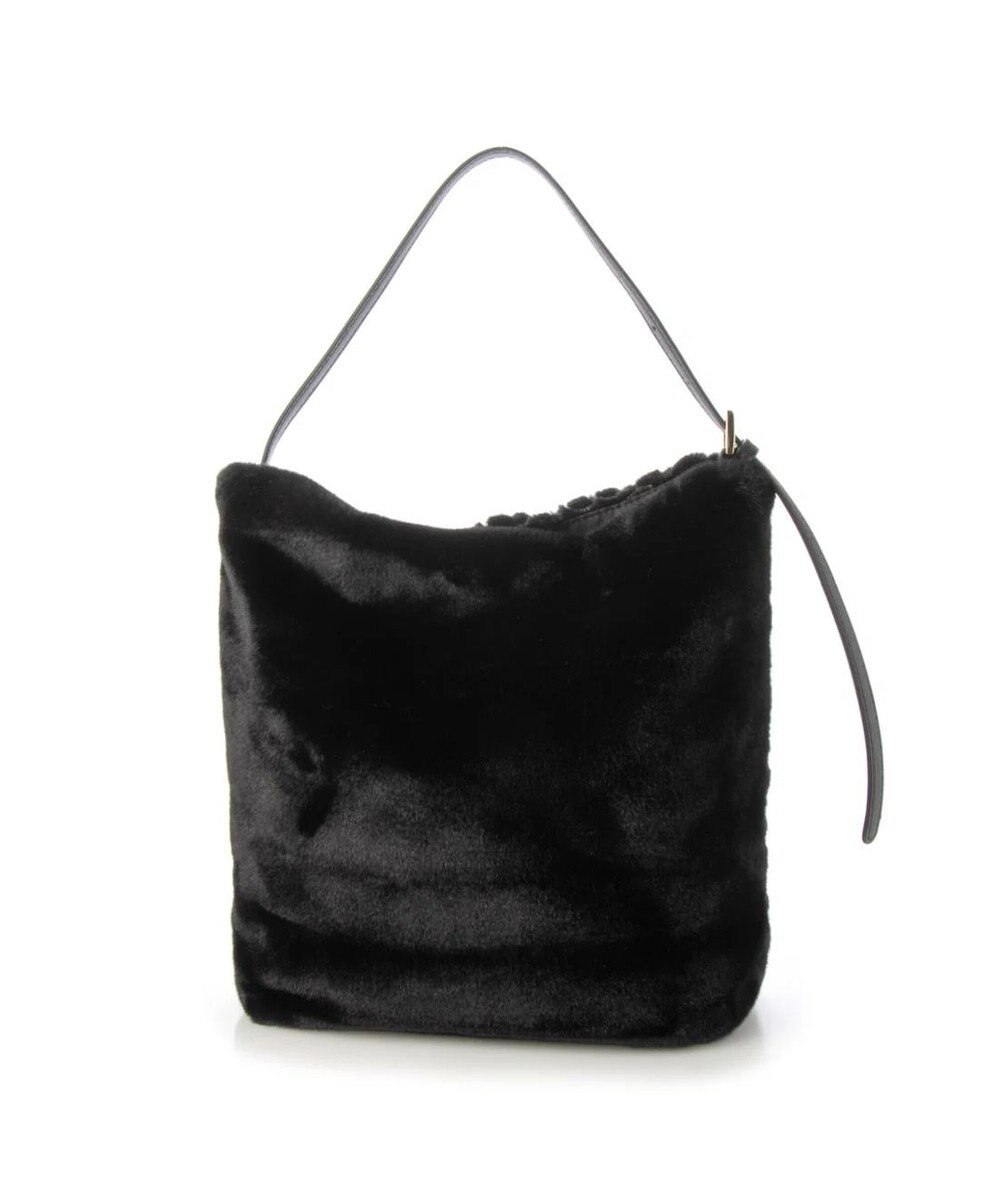 UNBILLION cachecache 花刺繍エコファーワンハンドルバッグ 