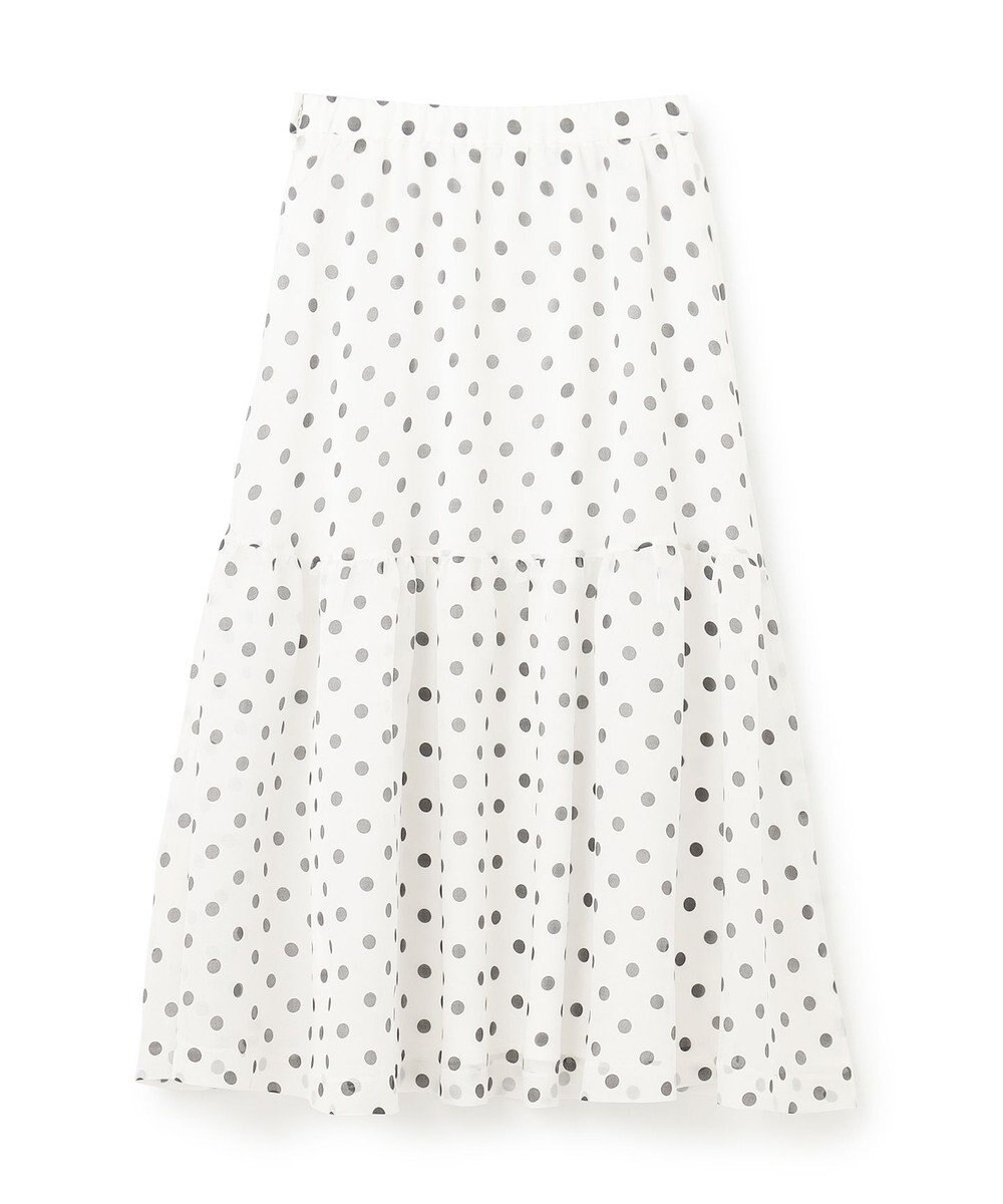 GRACE CONTINENTAL シアードットプリントスカート 