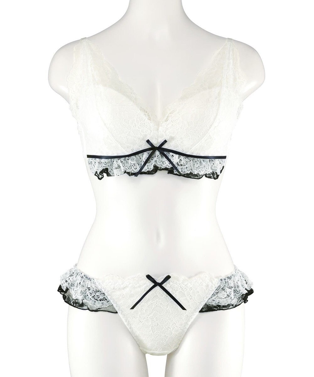 San-ai Resort（三愛水着楽園） レーシーバイカラーノンワイヤーブラセット 【northerly】 