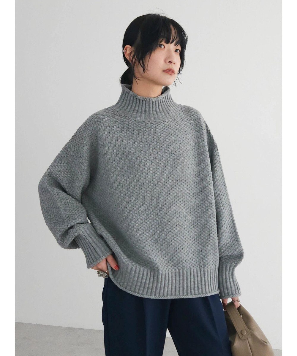 Green Parks 洗える　カノコ編みニットプルオーバー 