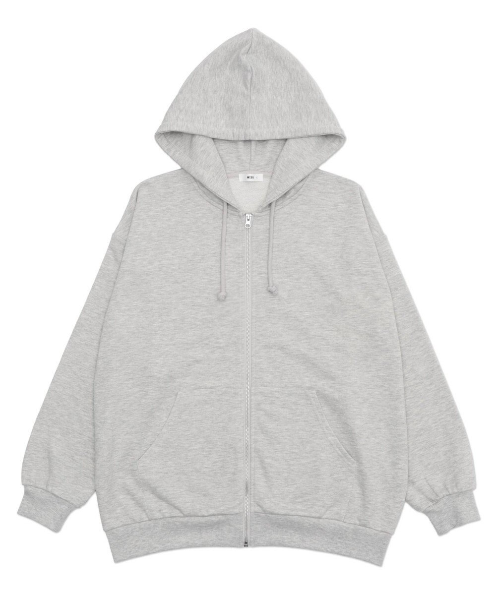 WEGO 【SCHOOLITEM】ルーズフィットZIPパーカー 