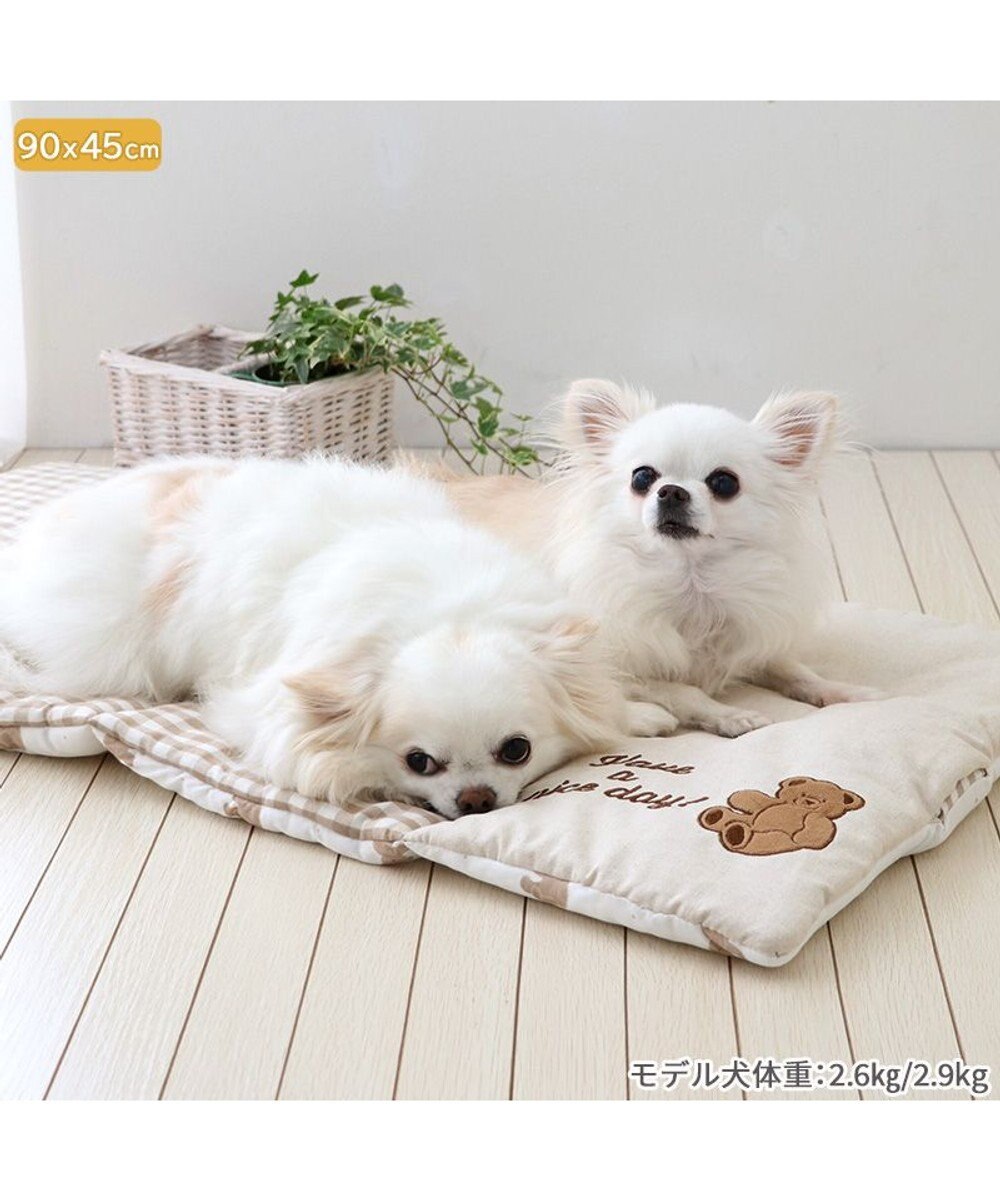 PET PARADISE ペットパラダイス クールロールマット 《くまちゃん 水玉柄》 小型犬 