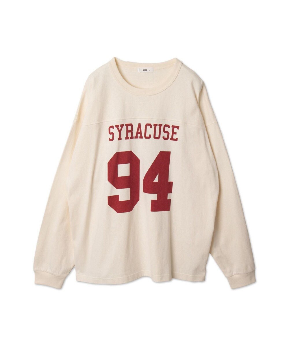 WEGO 【ユニセックス着用ITEM】ナンバリングフットボールBIG　T（LS） 