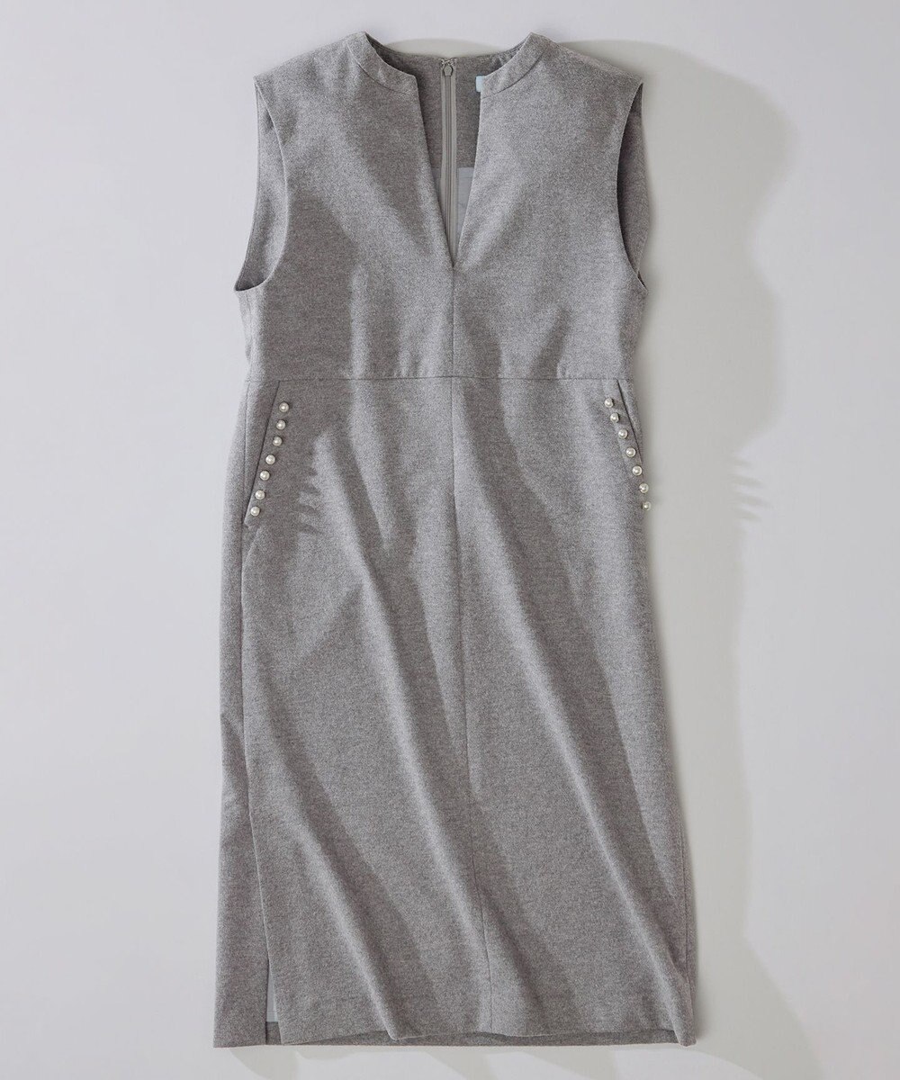 組曲 【パール釦付き】 ウールライクジャンパースカート 