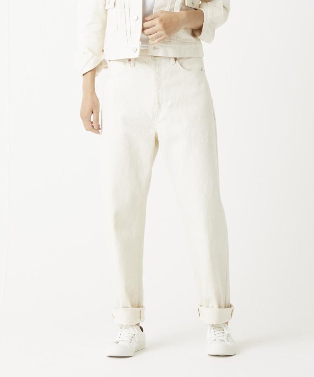 caqu modern classic テーパードデニムパンツ 