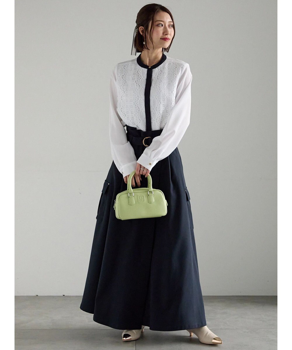 Te chichi 【WEB限定カラーあり】フロントレースブラウス 