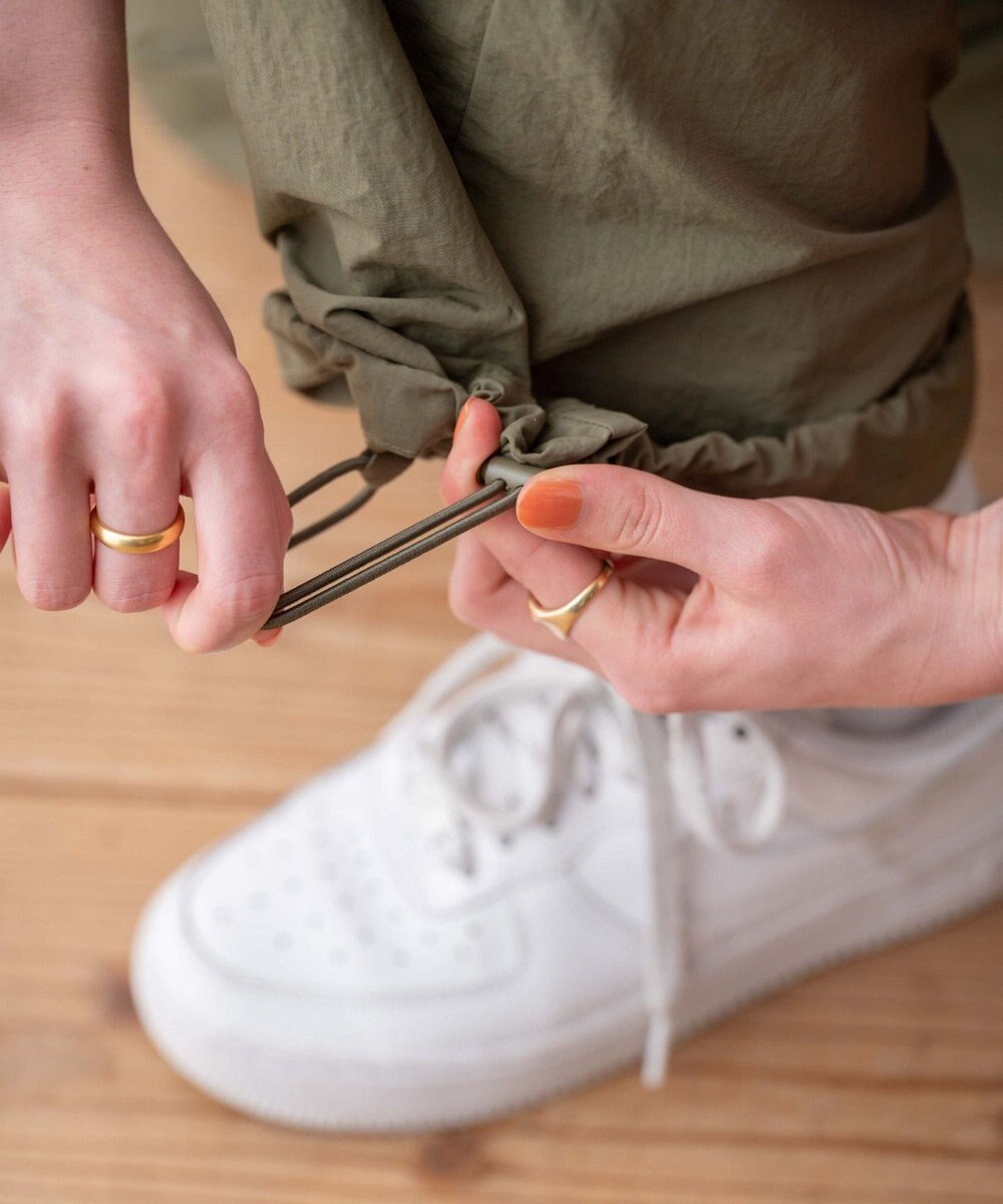 WEGO 【ウエストゴム】ナイロンイージーワイドカーゴパンツ 