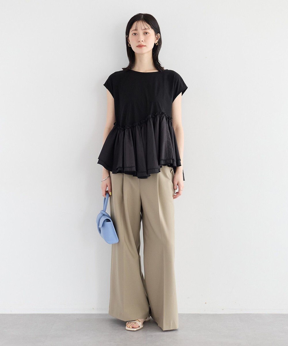 YECCA VECCA アシメペプラムカットソー 