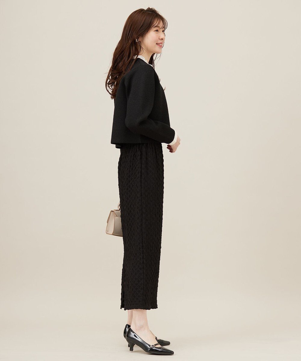 ANY SIS 【洗える】カットジャカードナロー スカート 