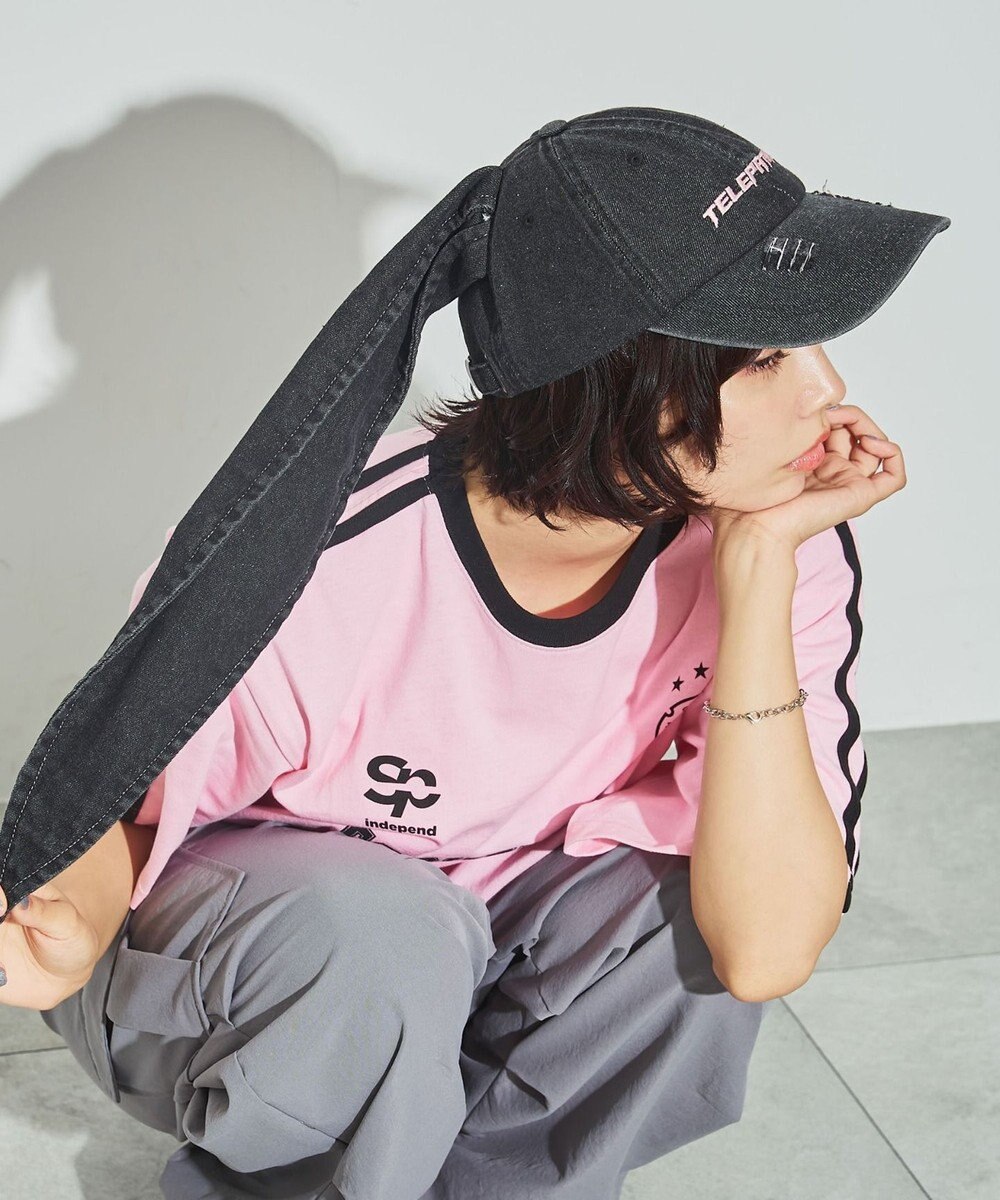 WEGO うさ耳デニムキャップ 