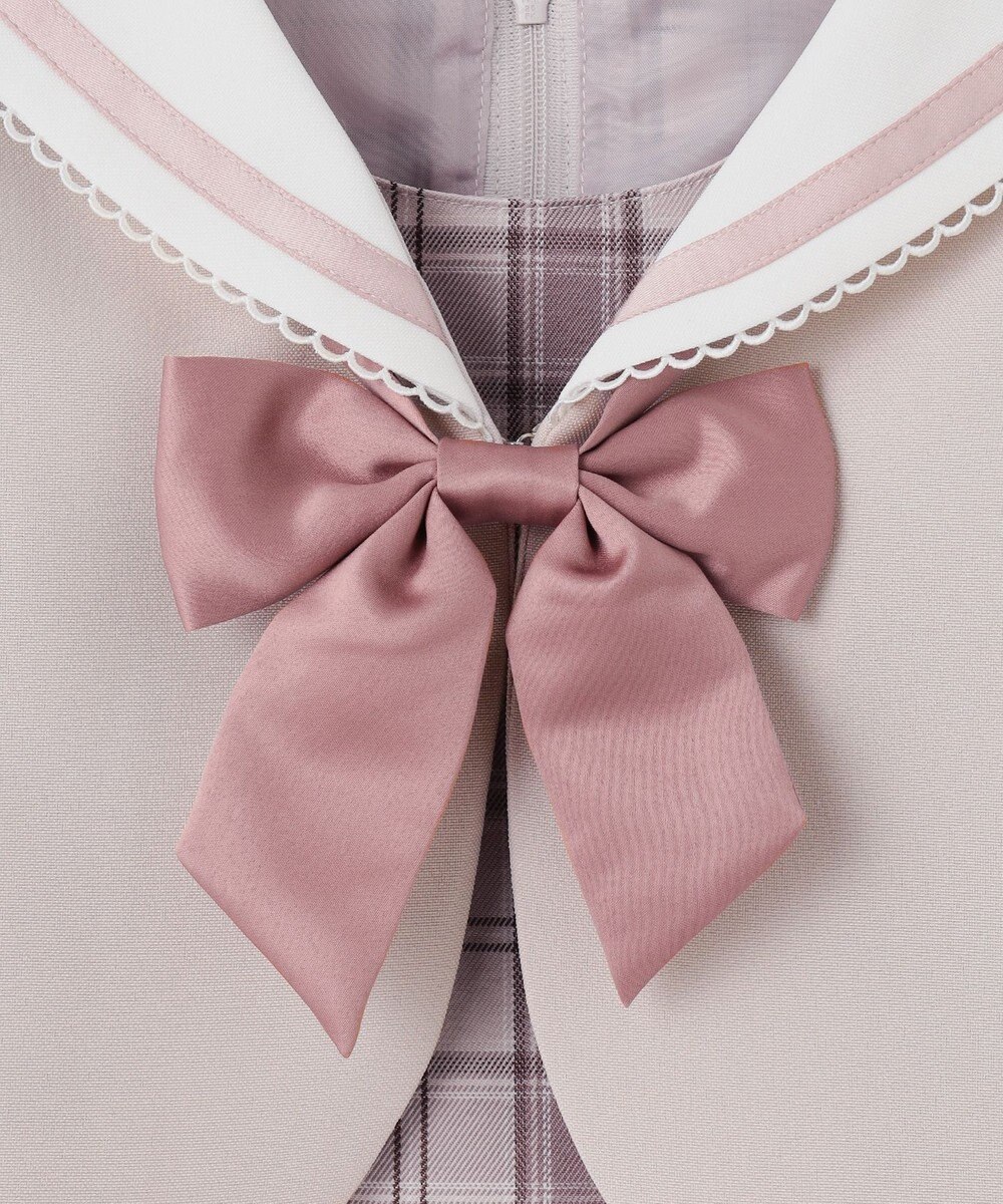 ANY KIDS 【2点セット】セーラージャケット+チェックワンピース 