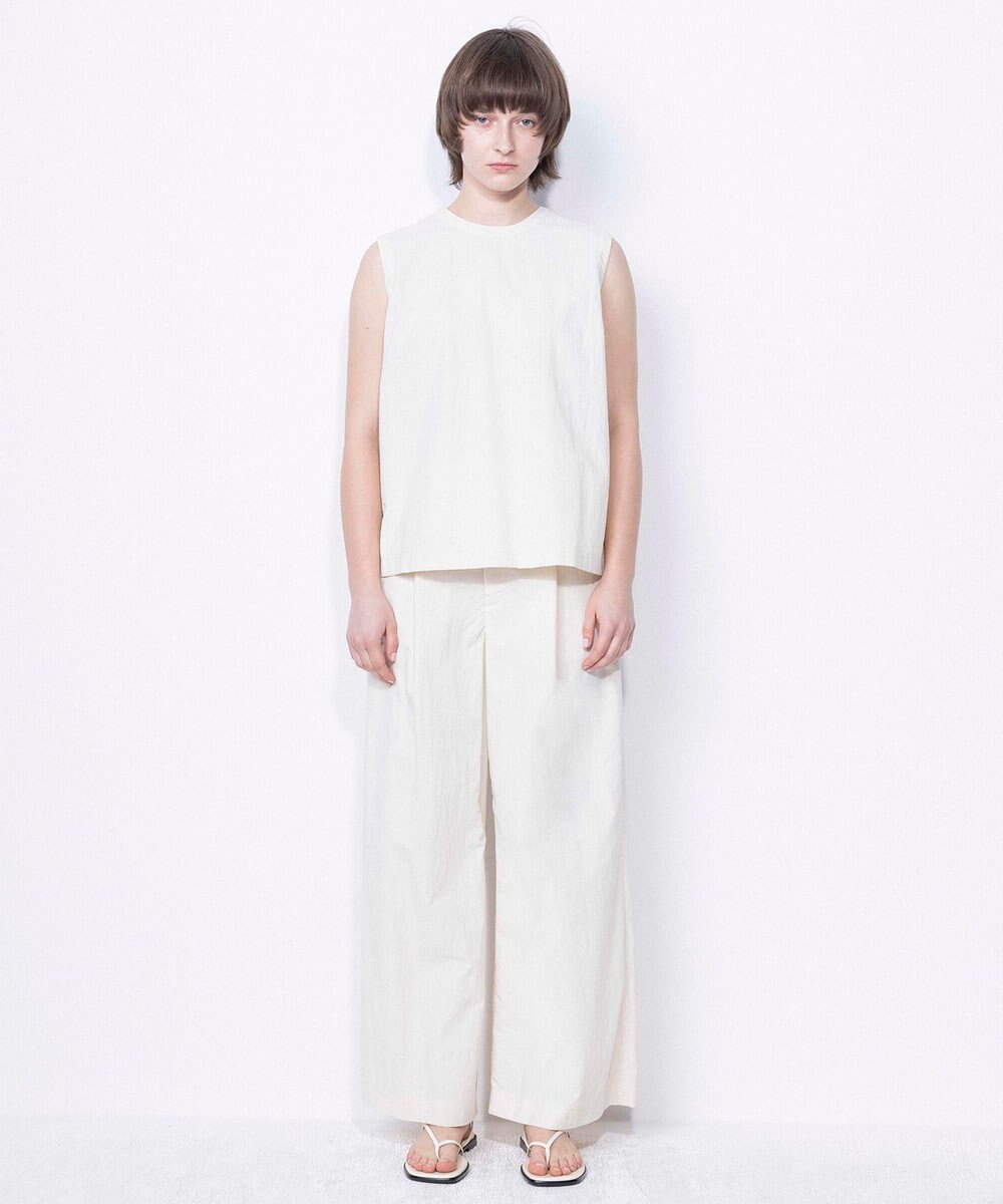 NAVE 【ReNAVE・洗える/撥水加工/接触冷感/UVケア/セットアップ】ナイロンタスラン ワイドパンツ 