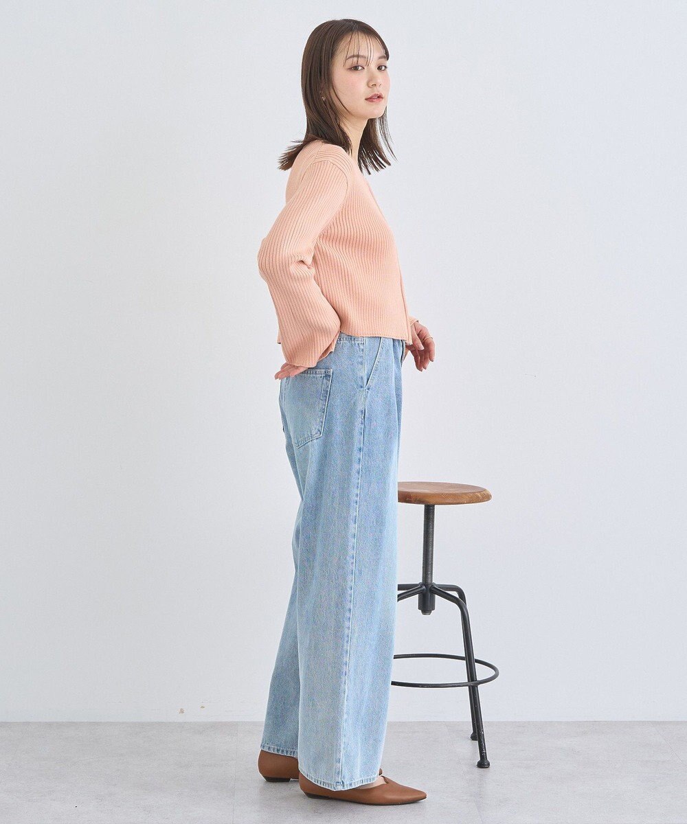 earth music&ecology ダブルジップニットカーディガン 