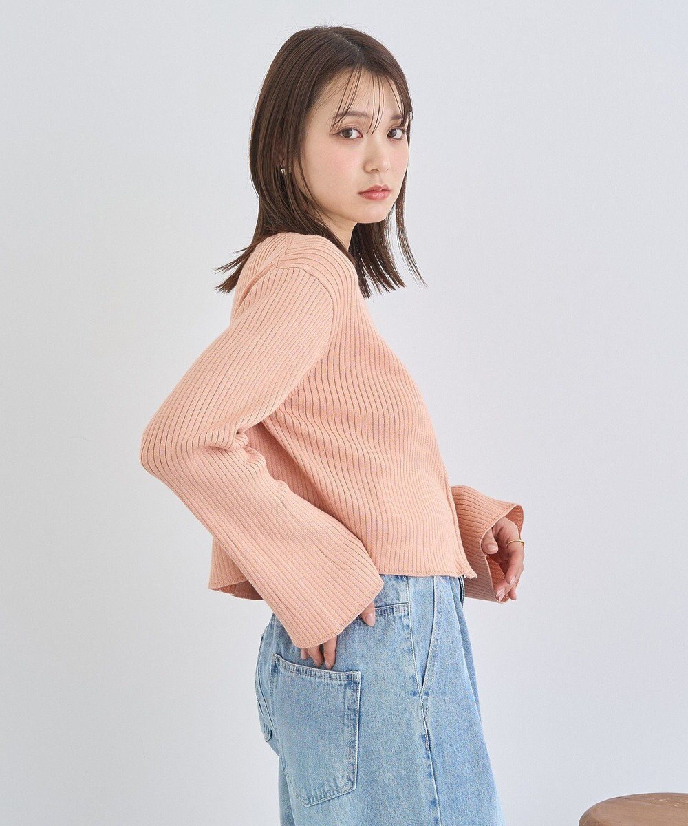 earth music&ecology ダブルジップニットカーディガン 