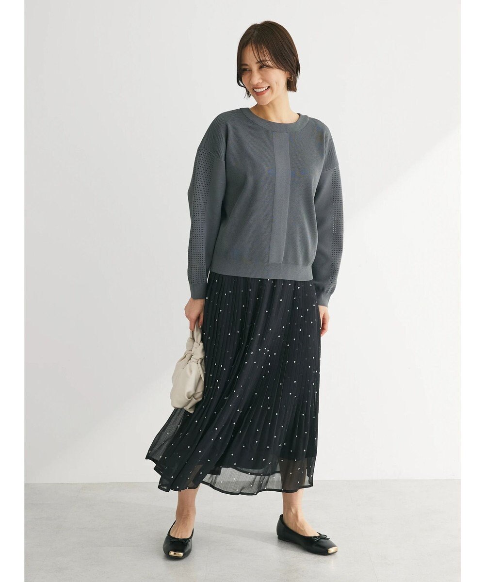 Green Parks シフォンプリーツスカート 