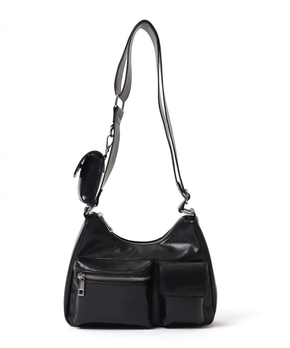 WEGO ポーチ付きランダムポケットデザインショルダー 