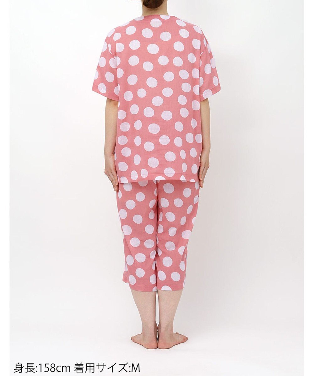 ワコール／睡眠科学 パジャマ 【SOU・SOU（R）】 綿100%(本体) 高島ちぢみ（R） 5分袖 半袖 7分丈 レディース YDT123 睡眠科学／ワコール 