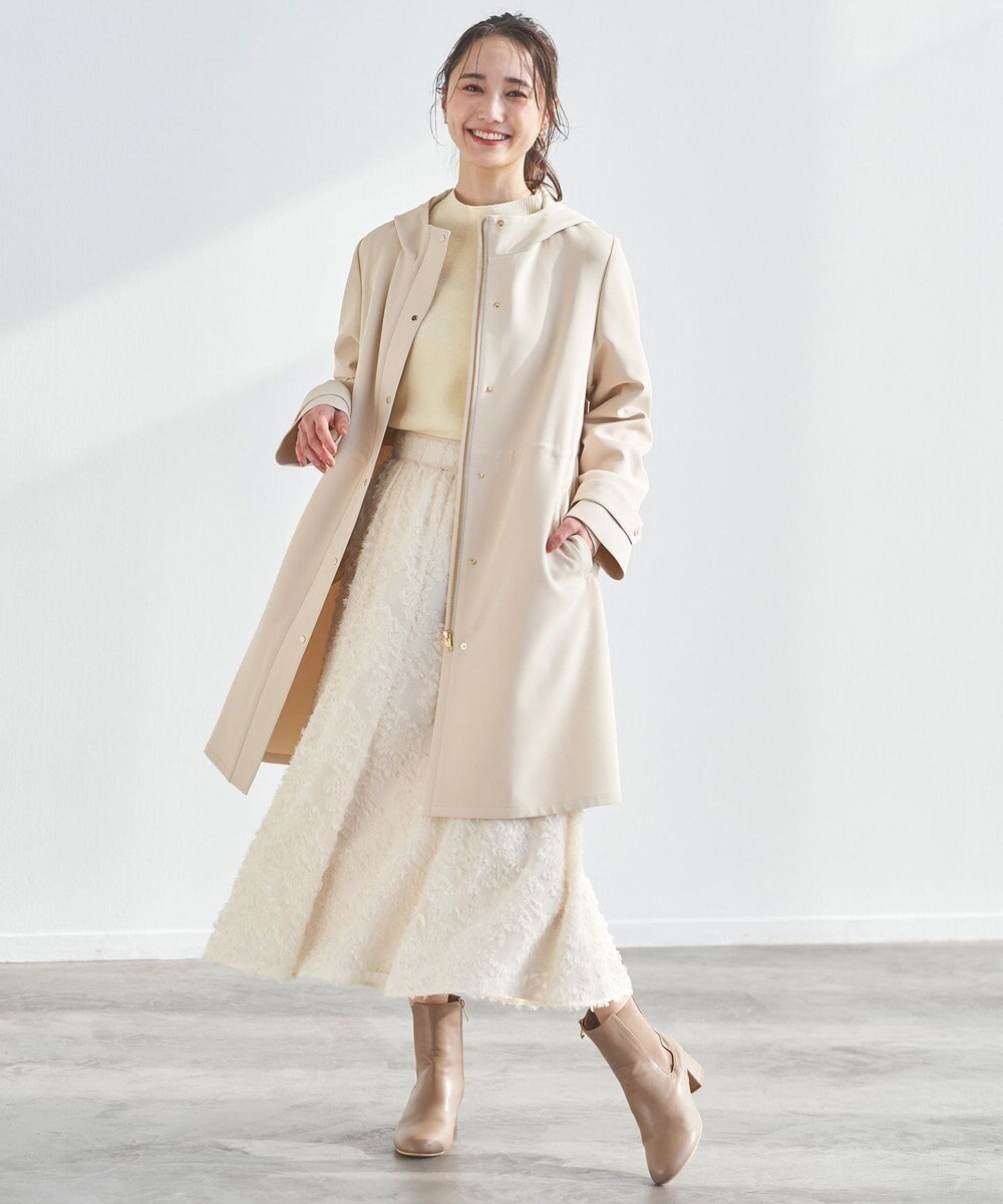 ANY SIS 【洗える】フェザーフラワージャカード スカート 