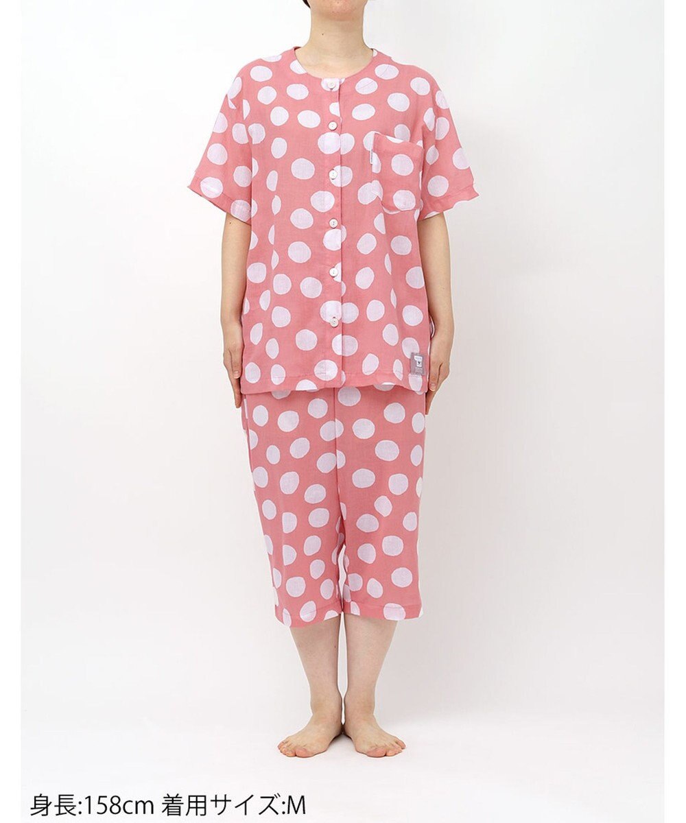 ワコール／睡眠科学 パジャマ 【SOU・SOU（R）】 綿100%(本体) 高島ちぢみ（R） 5分袖 半袖 7分丈 レディース YDT123 睡眠科学／ワコール 