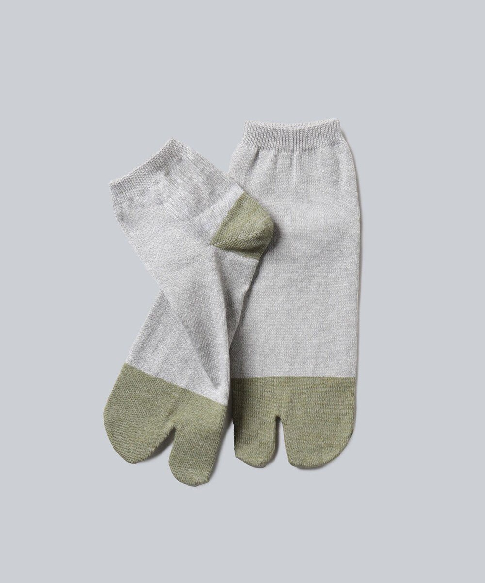 WHITE MAILS 【UNISEX】PAPER COLOR BLOCK TABI ANKLE ソックス 