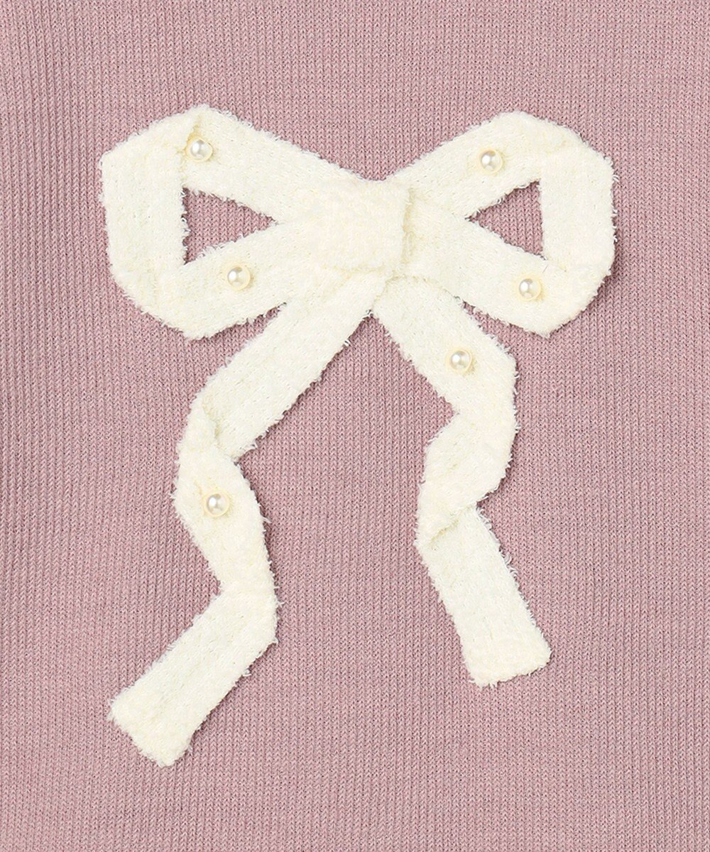 ANY KIDS リボン ニットソー トレーナー 