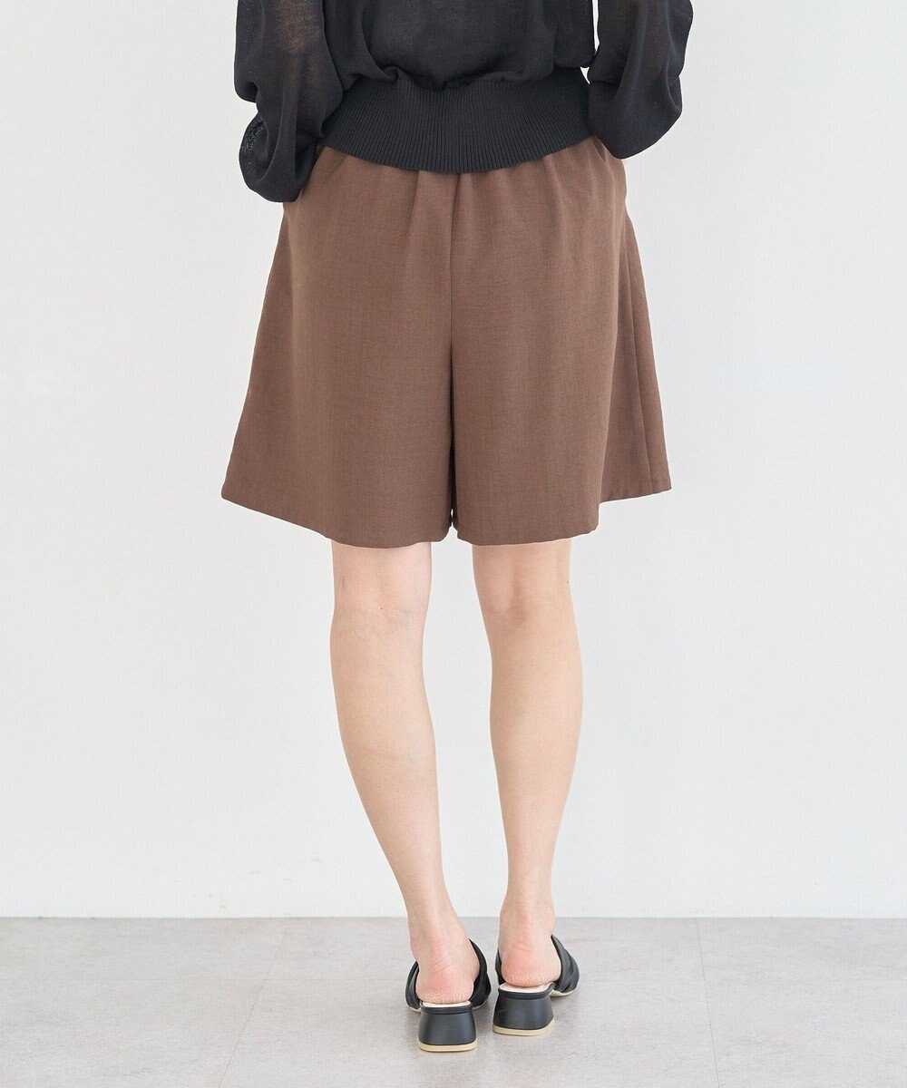 earth music&ecology 【セットアップ対応】ウエストリボンバミューダパンツ 