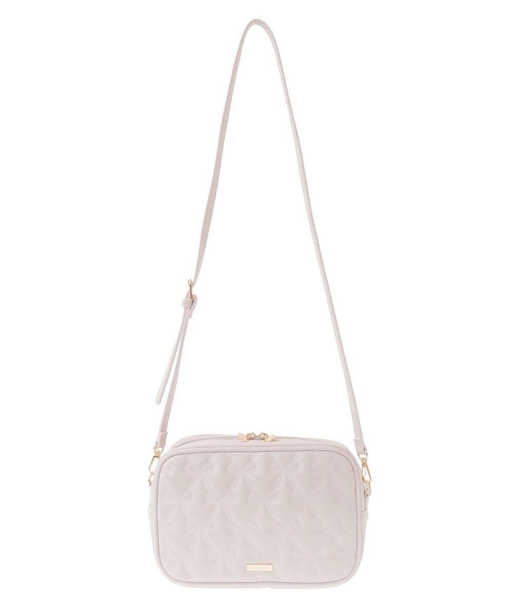 Maison de FLEUR リボンキルティングスクエアポシェット 