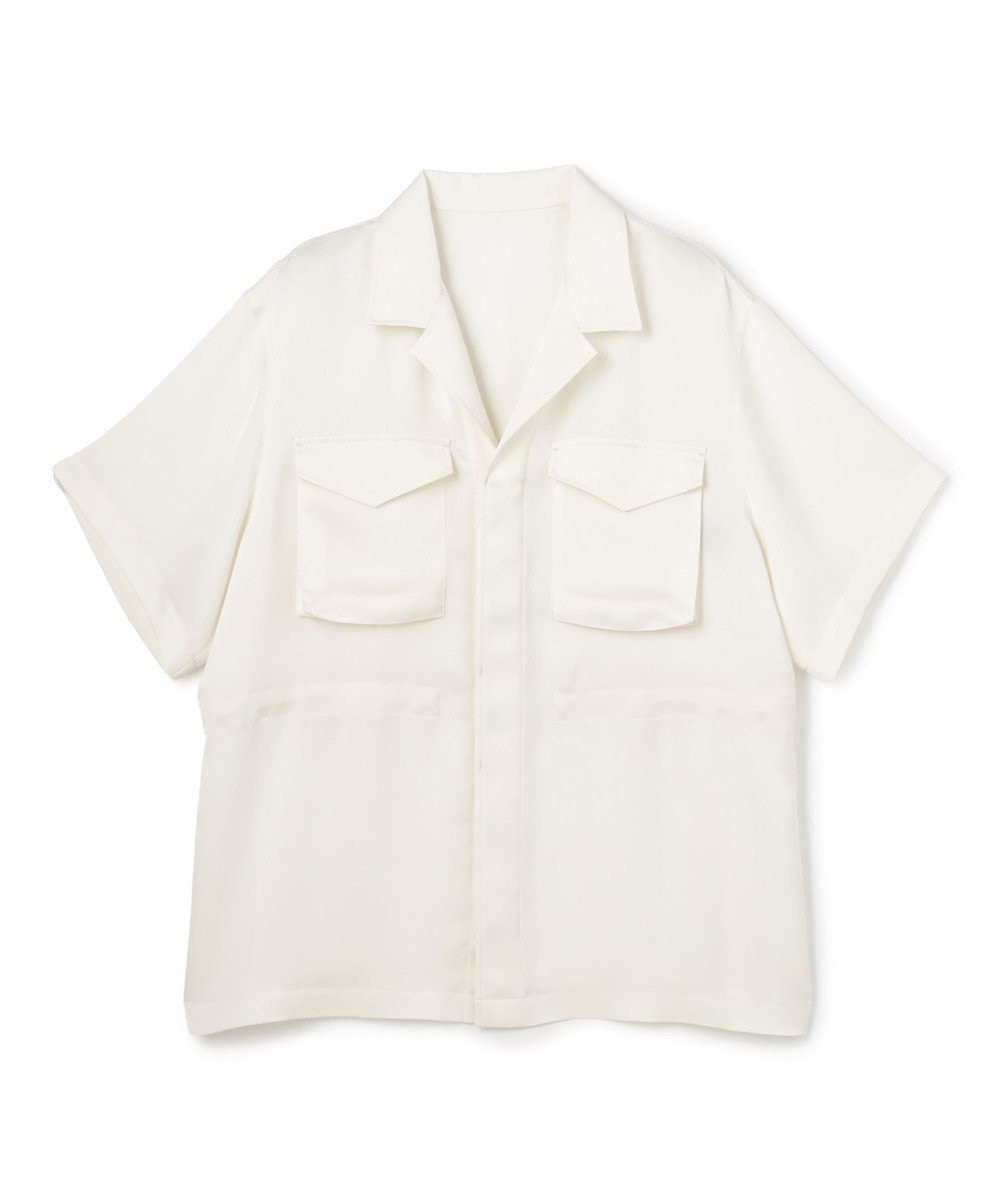 uncrave ライトダブルサテン シャツジャケット 