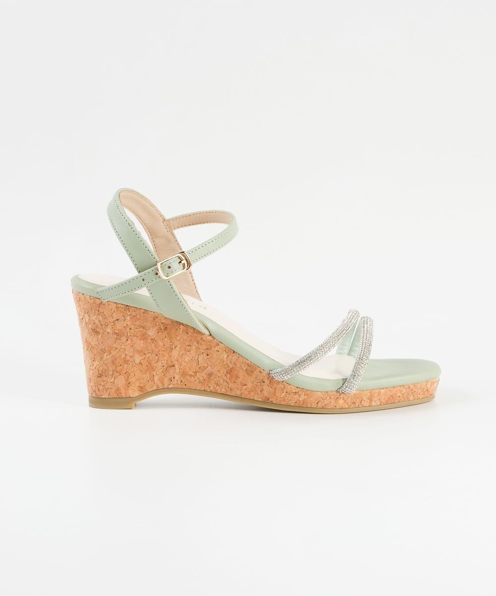 BONTRE 【pied du lapan/ピエドラパン】ビジューベルトウエッジサンダル/50756ZI 