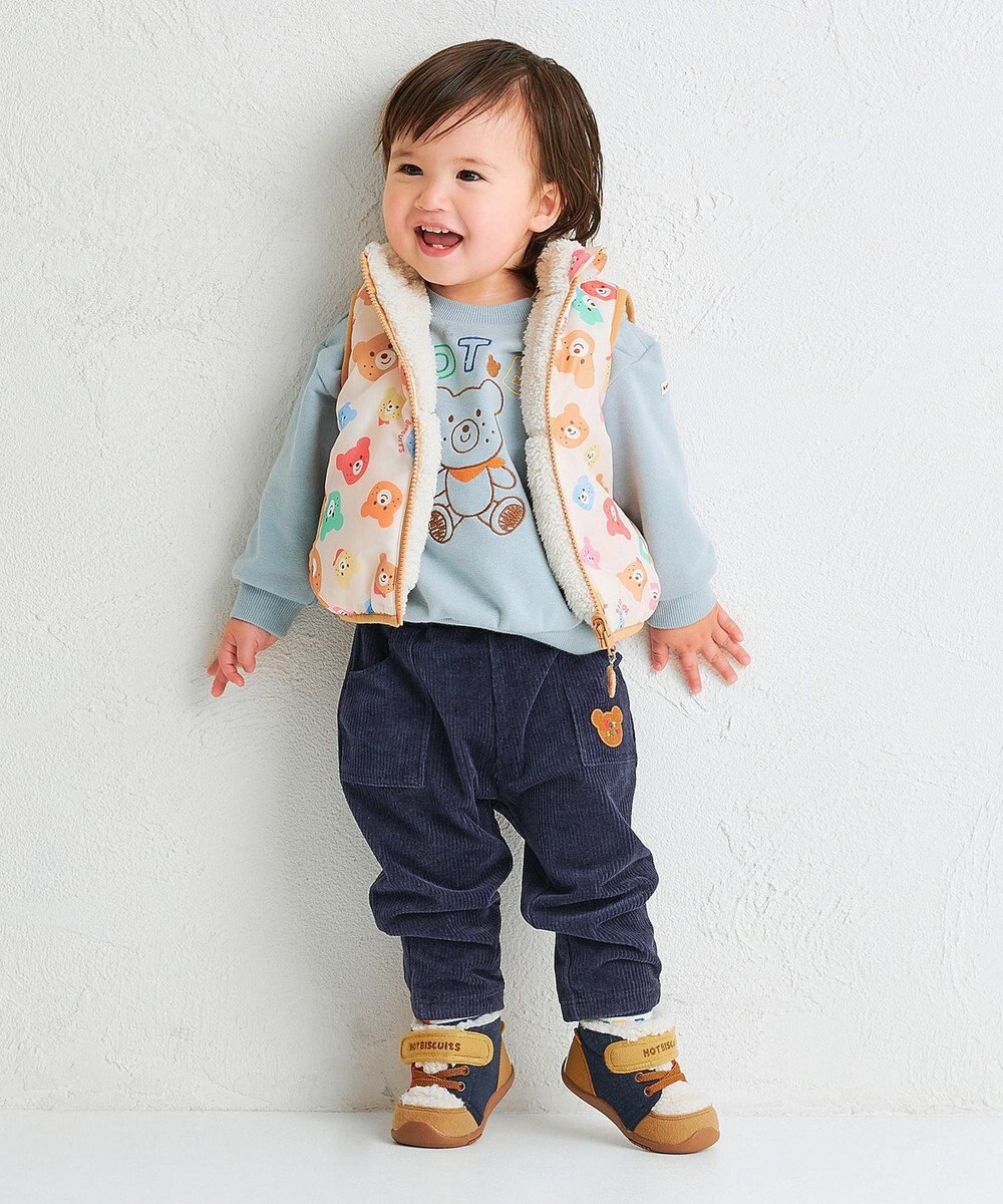 MIKI HOUSE HOT BISCUITS 【80-110cm】【NEW Color Series】裏毛パイル素材 トレーナー 