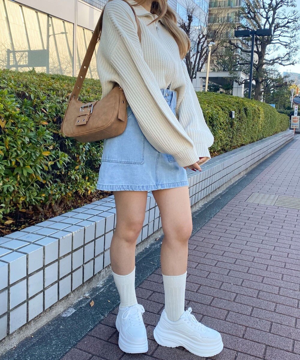 WEGO マルチWAYハーフムーンベルトバッグ 