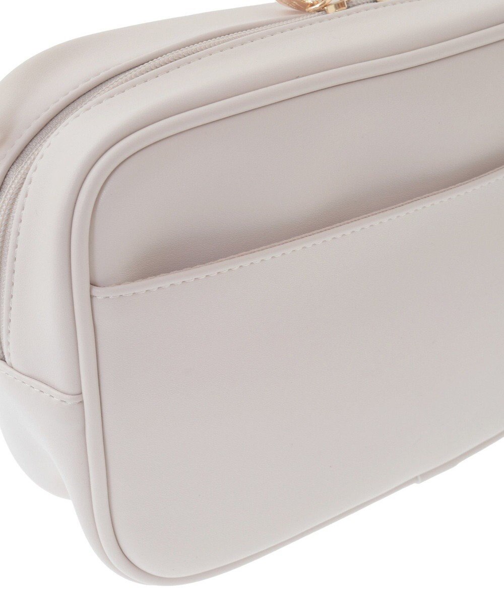 Maison de FLEUR リボンキルティングスクエアポシェット 