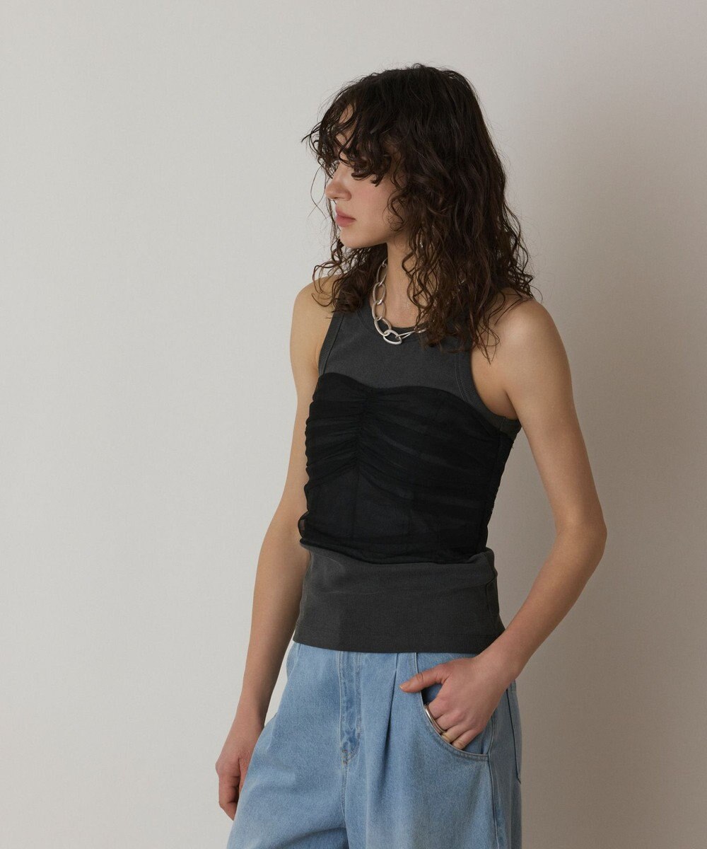 GRACE CONTINENTAL チュールベアトップ 