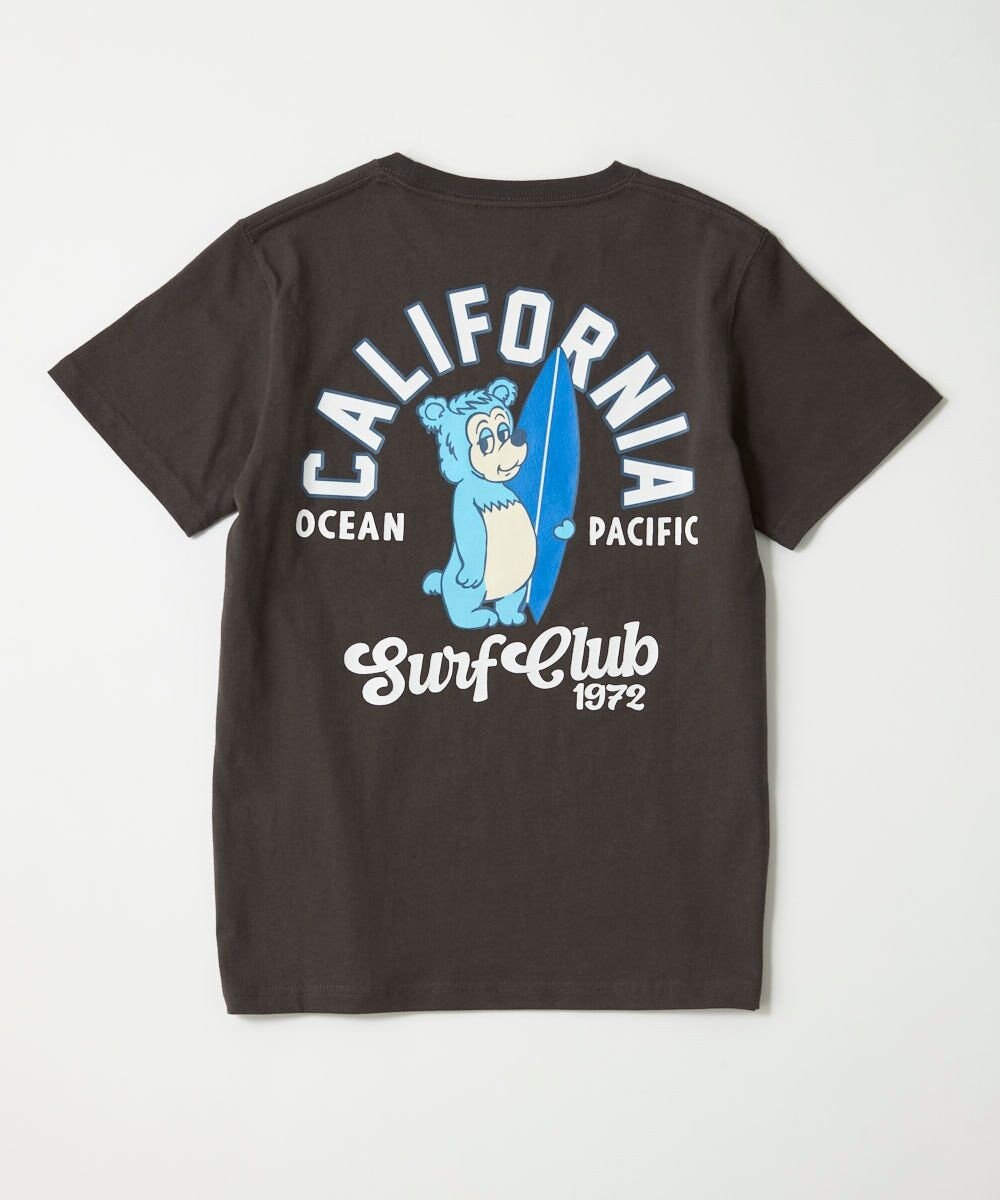 OP／FILA 【Ocean Pacific】カリフォルニアベアバックプリントTシャツ 
