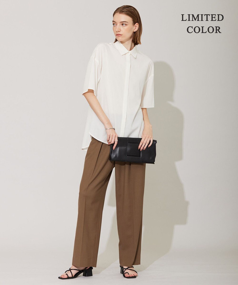 ICB 【WEB限定カラーあり・洗える】ラッフルデザインシャツ 