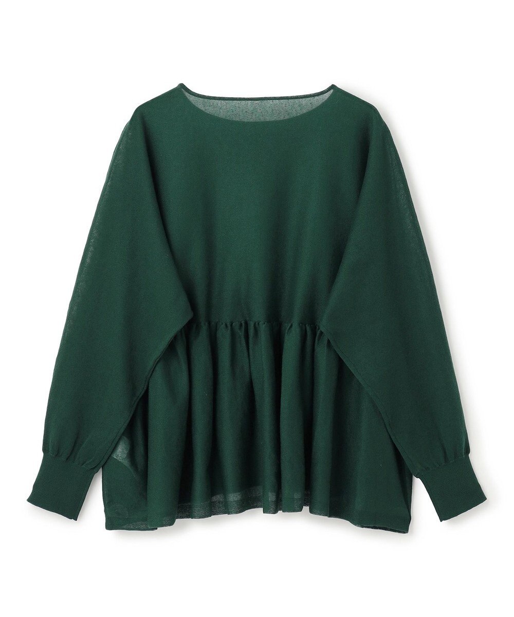 UNFILO シアー ペプラムニット 