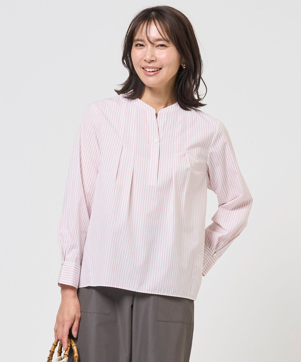 J.PRESS LADIES L 【WEB限定カラーあり】コンパクトエステネージュ スキッパー ブラウス 