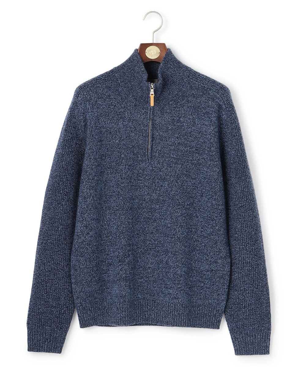 J.PRESS MEN ウール×カシミヤの上質素材【Cash Lamb's Wool】ハーフジップ ニット_25年モデル 