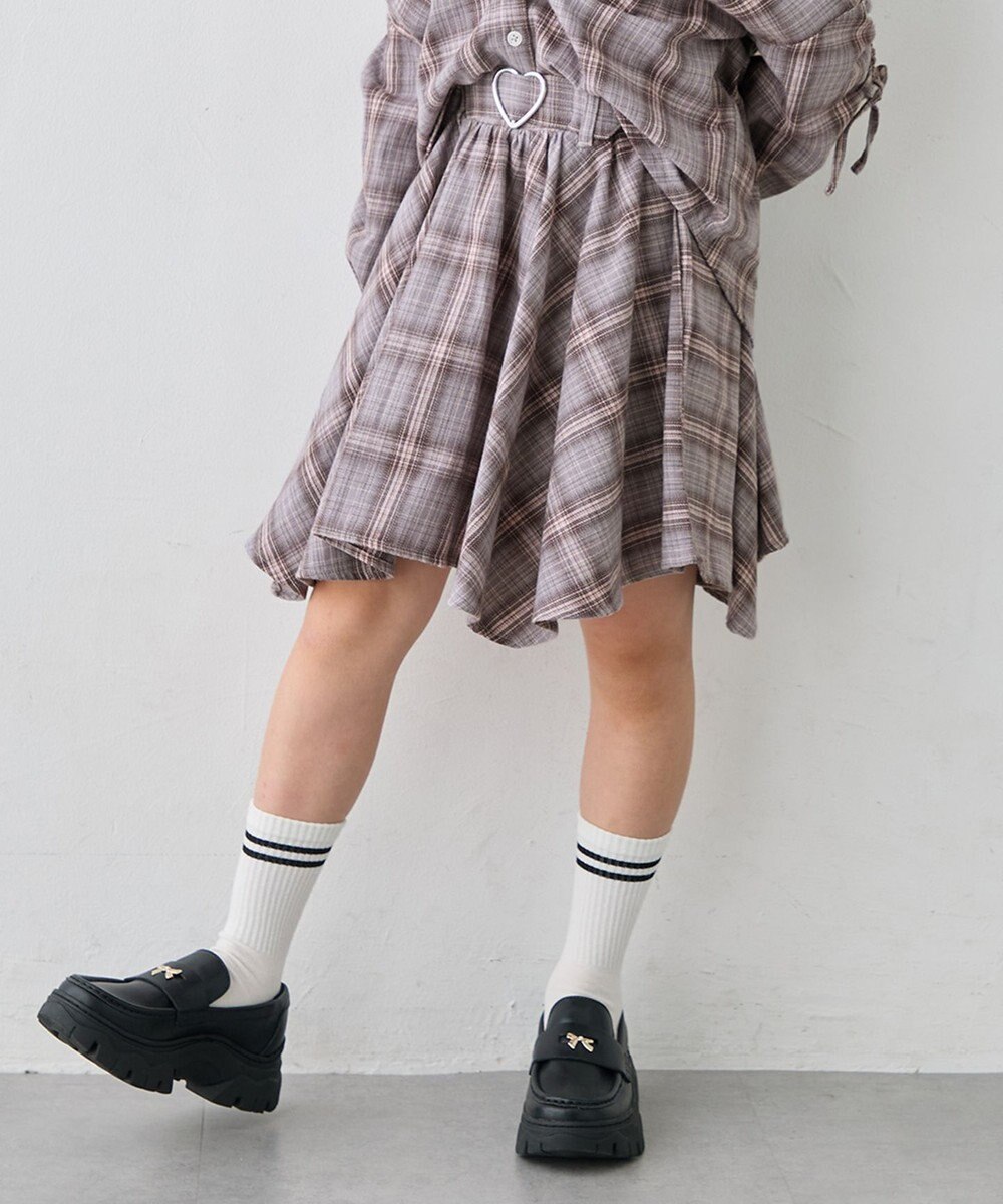 ANY KIDS イレヘム チェックガーリースカパン 