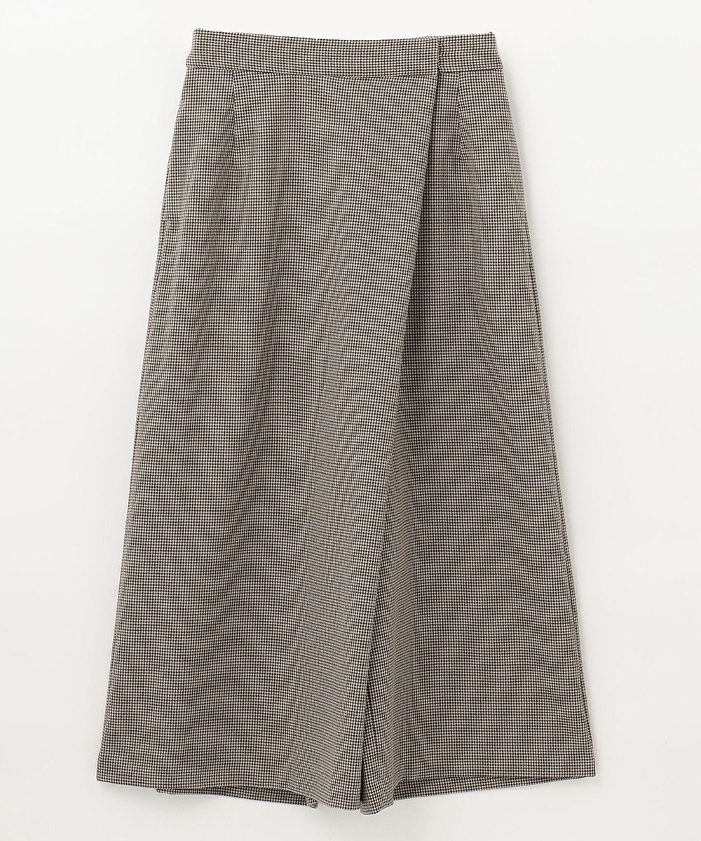 ANY 【ウエストゴム】ラップ風ガウチョパンツ 