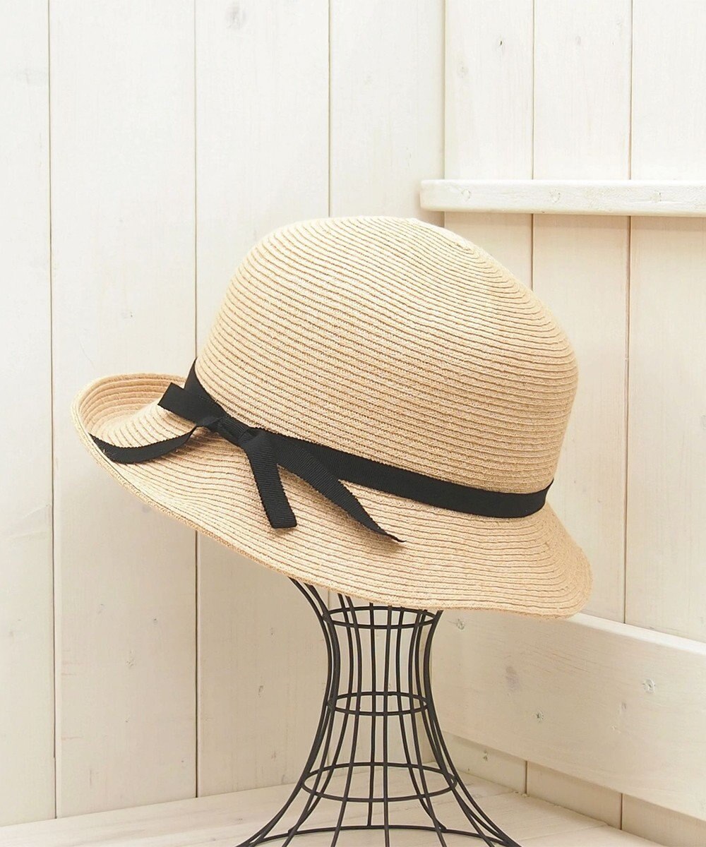 石田製帽 ラフィアブレード ソフトハットブルトン 