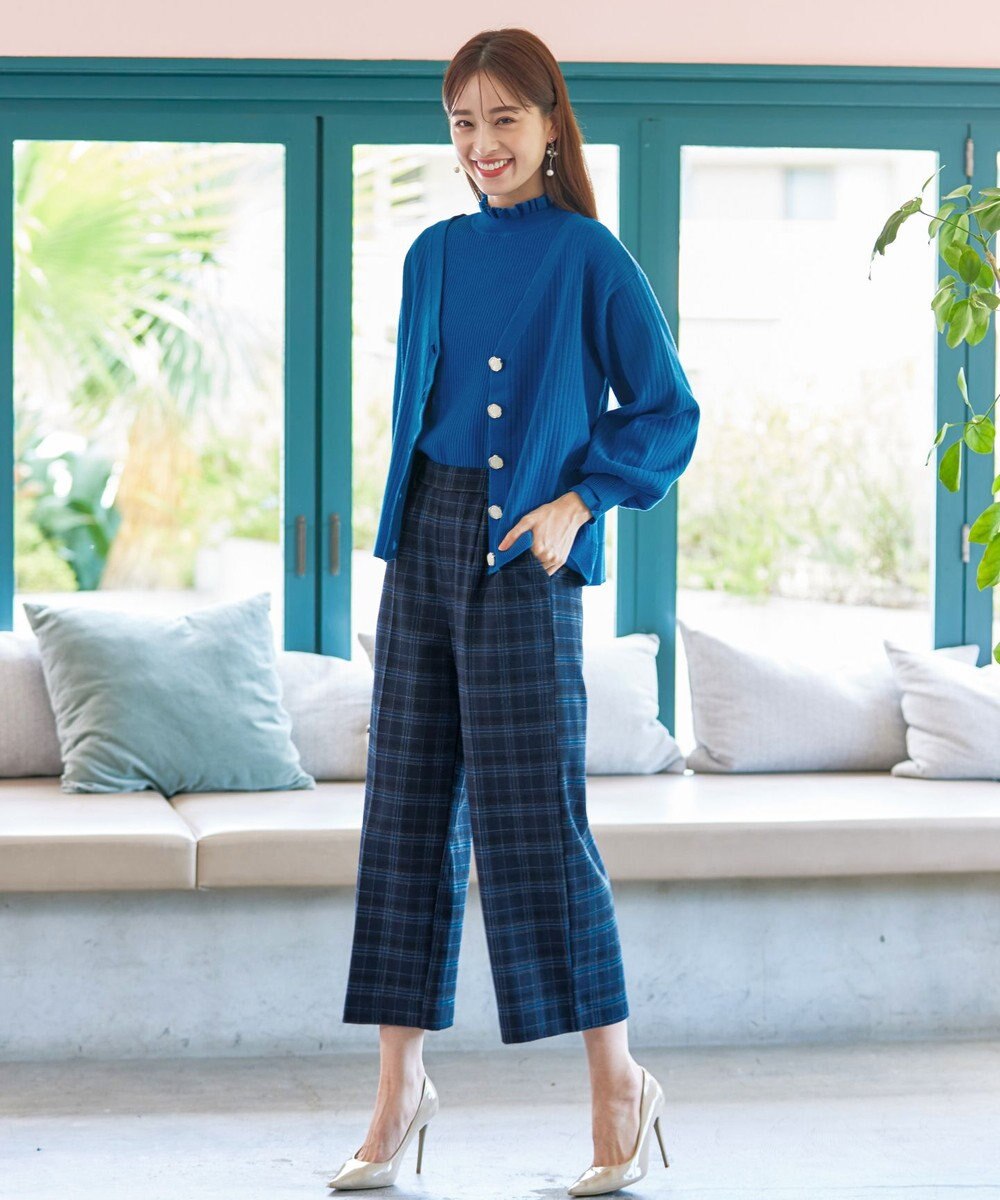 Tiaclasse 【洗える】シェルボタンカーディガン 