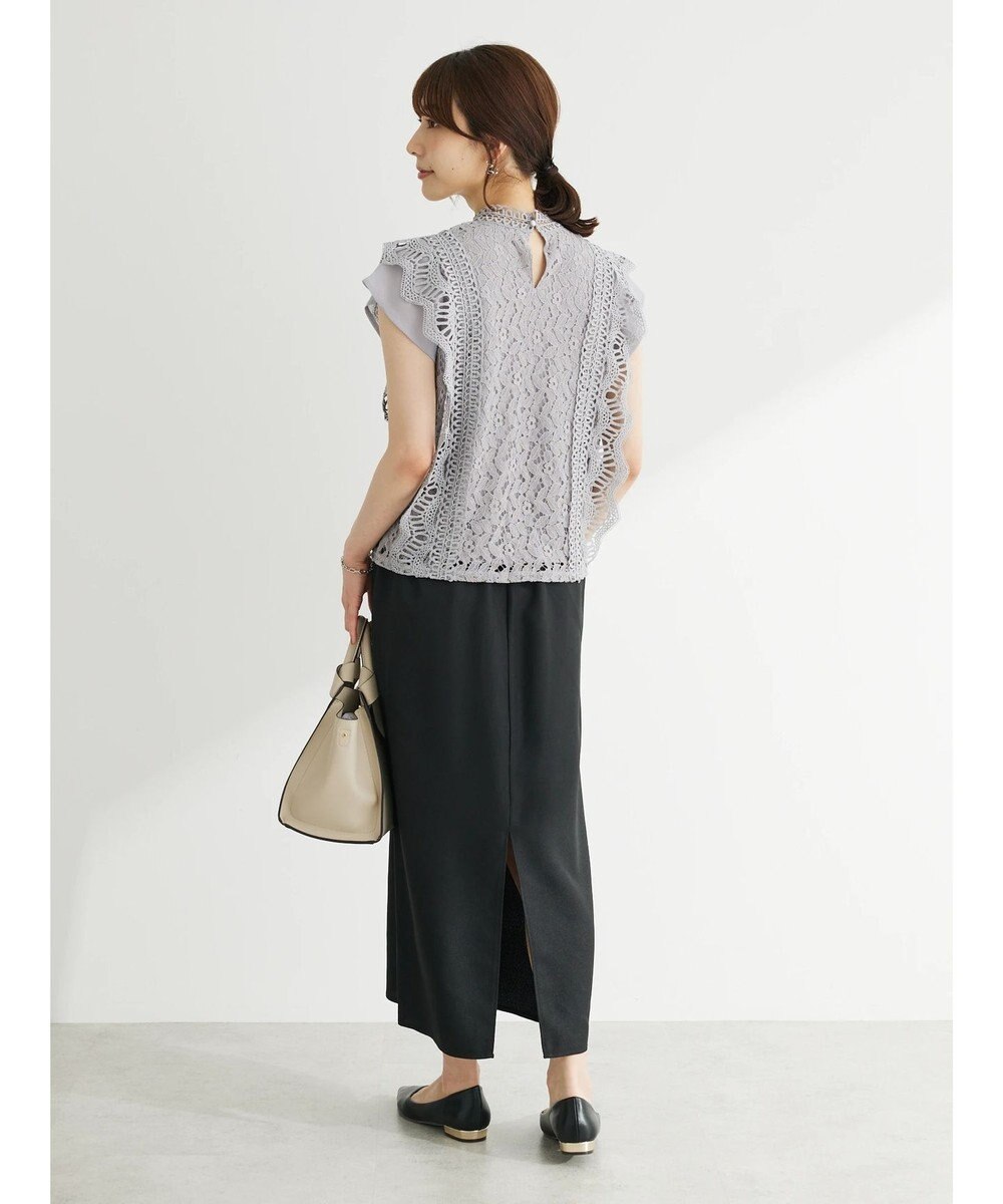 Green Parks 麻調Ｉラインスカート 