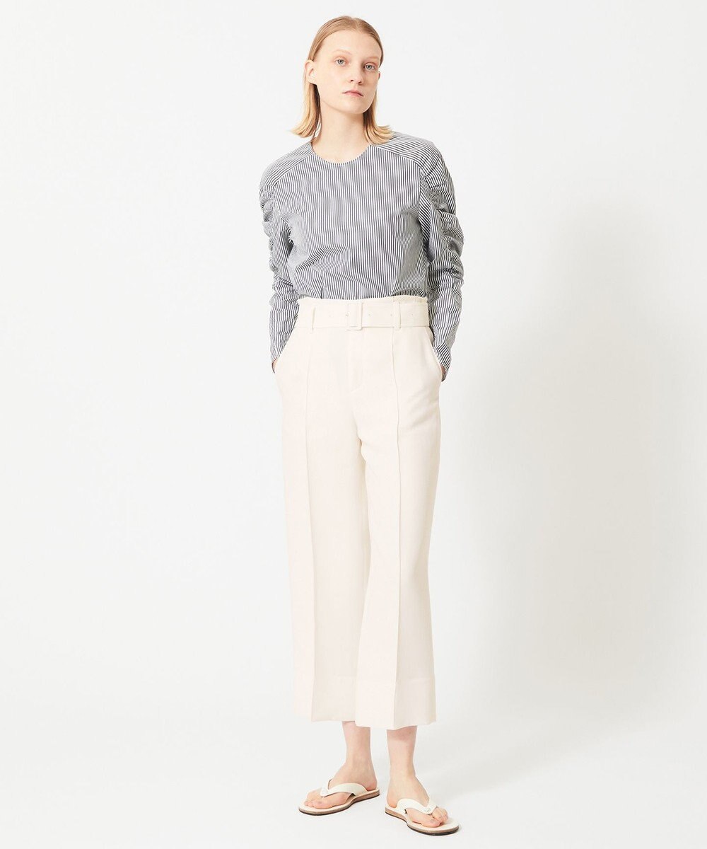 BEIGE， LAUREL / ワイドクロップドパンツ 